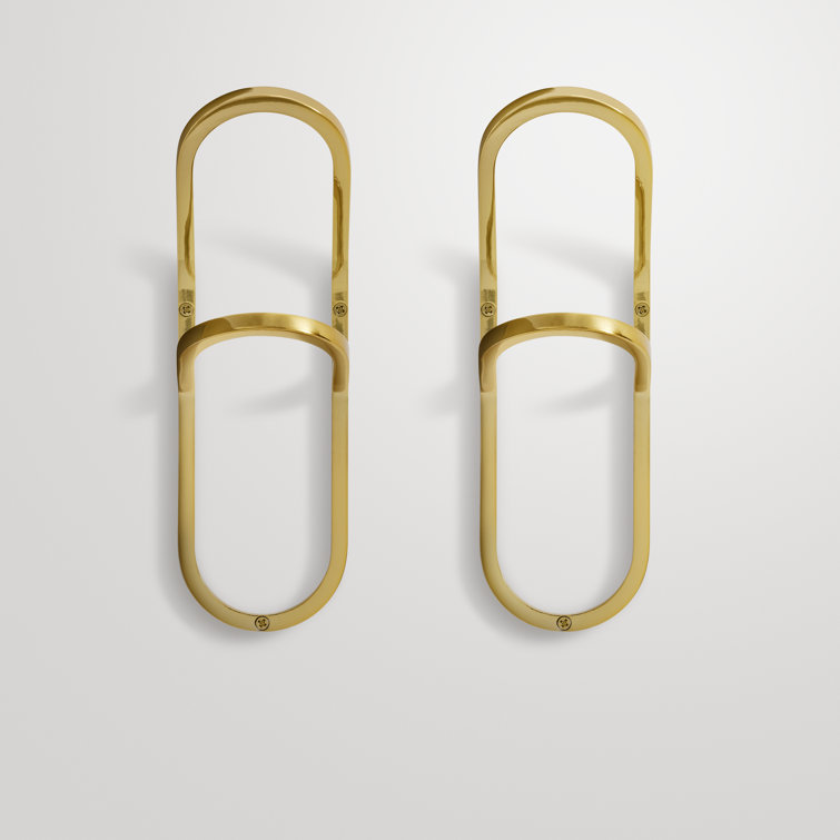 Brass Metal Wall Hook with Powder-Coated Finish