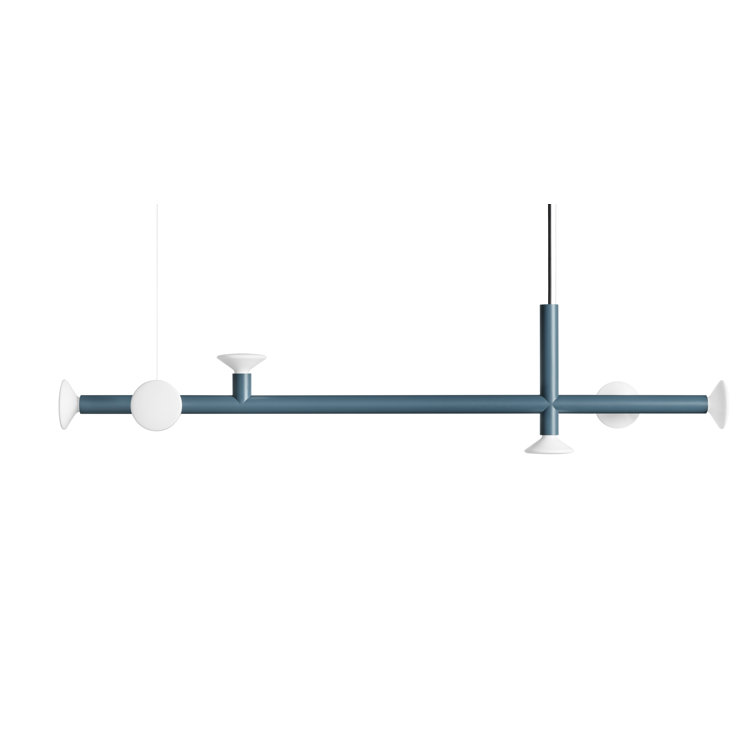 Space Blue Metal Ultra Chandelier Pendant Light
