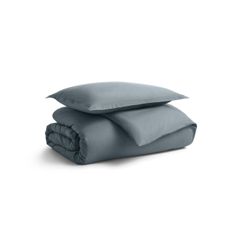 Twin Olive Green Egyptian Cotton Duvet Set