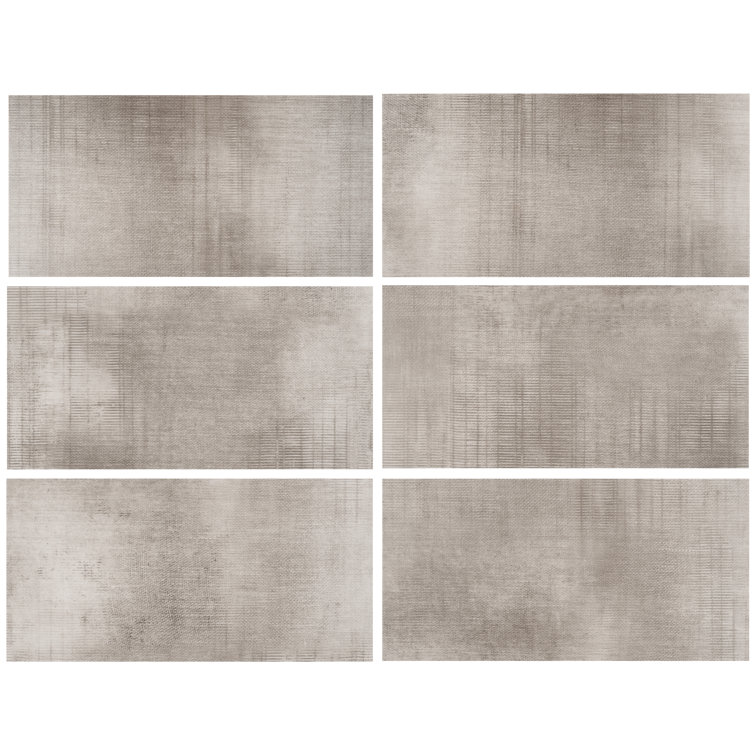 Nickel Matte 12" x 24" Waterproof Vinyl Tile