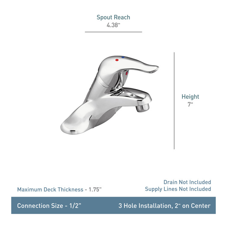 Chateau Modern Chrome Centerset Bathroom Faucet