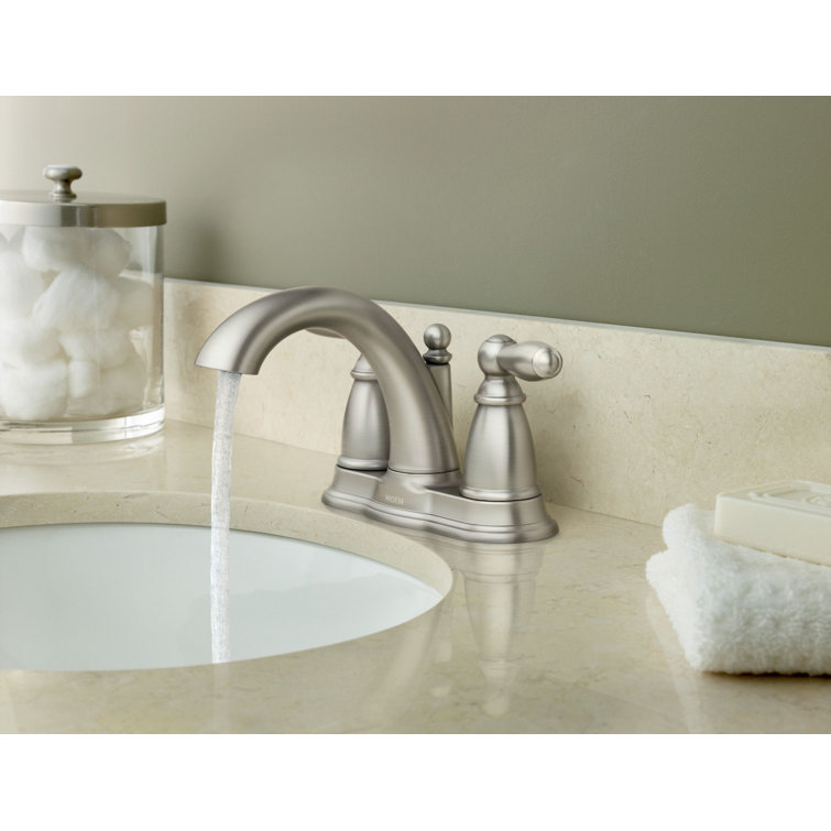 Classic Distressed Bronze 5" Centerset Metal Bathroom Faucet