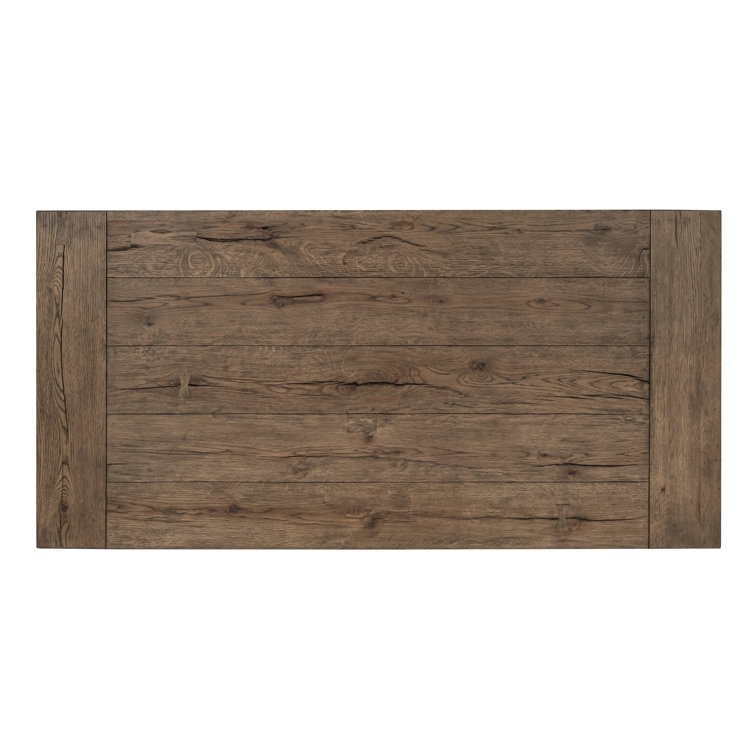 Troy 60" Brown Oak Wood Rectangular Coffee Table