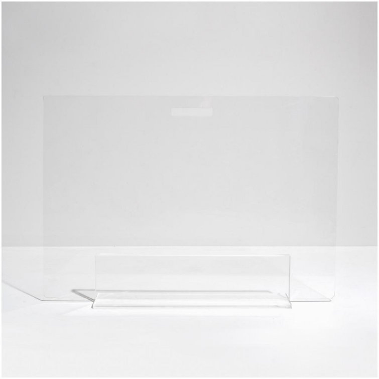 Clear Acrylic Freestanding Pet Gate Panel, 30 Inches Tall