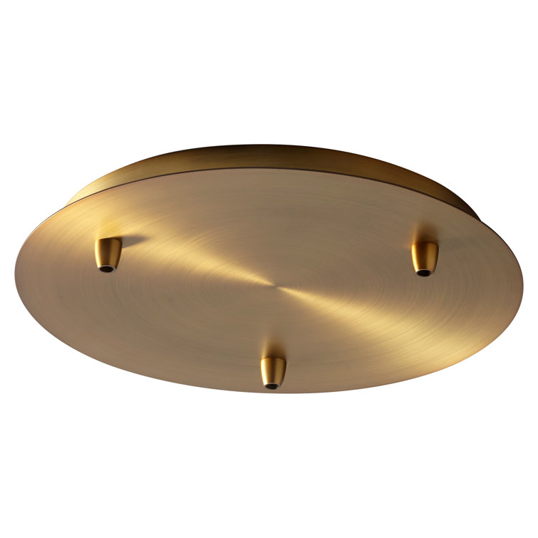Signature Aged Brass 13" Multi Pendant Canopy Kit