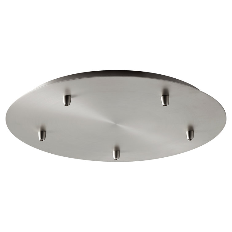 Elegant 19" Satin Nickel Multi-Pendant Canopy Kit