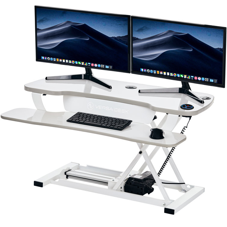VersaDesk 36" Power Pro White Electric Standing Desk Converter