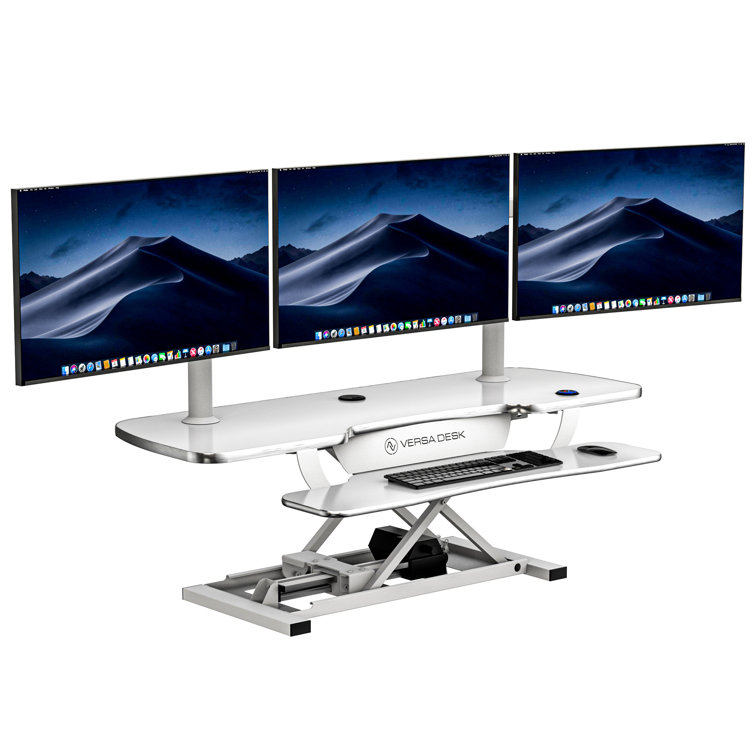 VersaDesk 36" Power Pro White Electric Standing Desk Converter