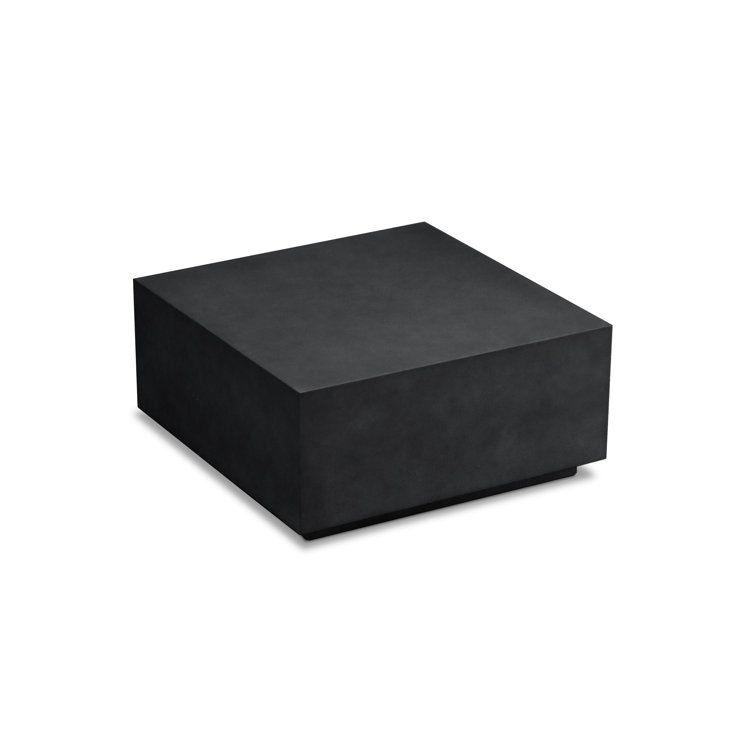 Mason Black Concrete Outdoor Square Coffee Table