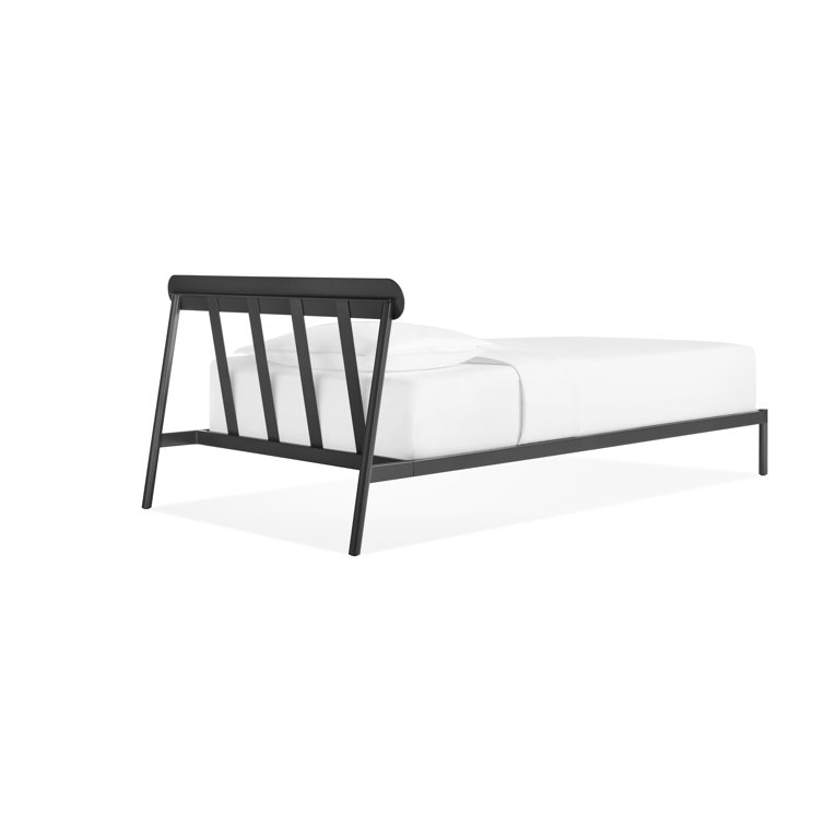 Oblivion Twin Black Wood Frame Bed
