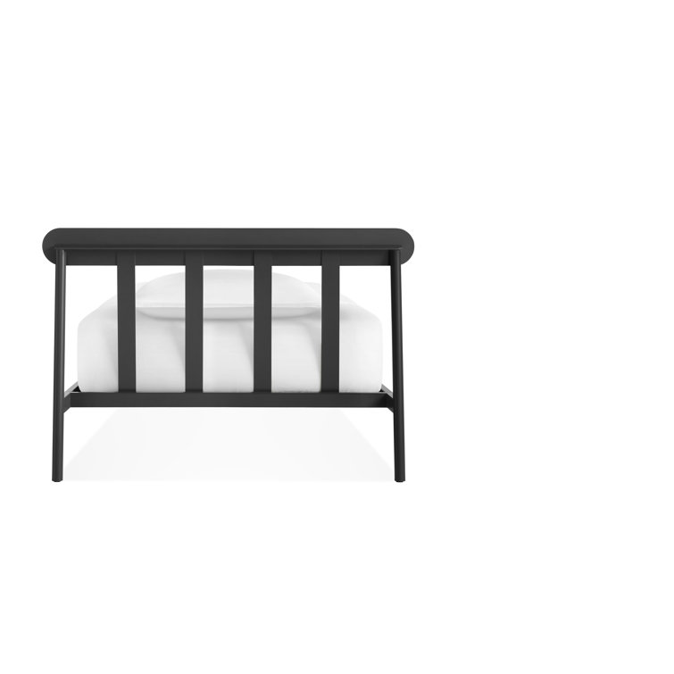 Oblivion Twin Black Wood Frame Bed