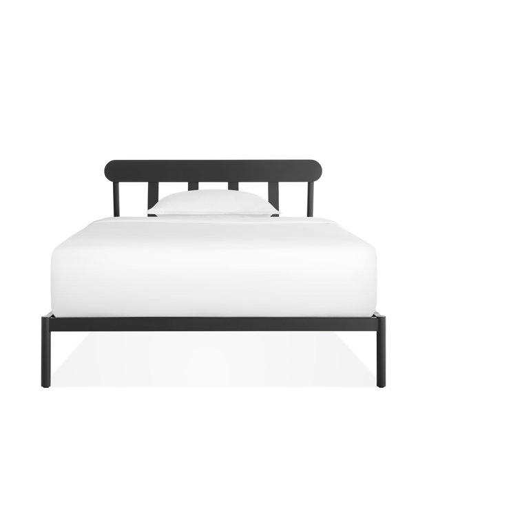 Oblivion Twin Black Wood Frame Bed