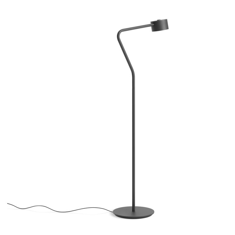 Verge 43'' Black Metal LED Task Floor Lamp