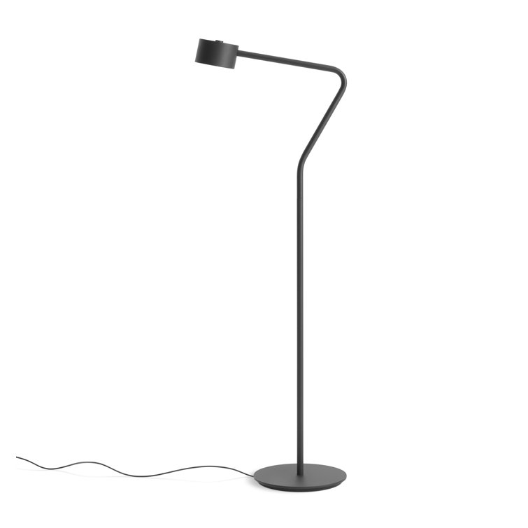 Verge 43'' Black Metal LED Task Floor Lamp