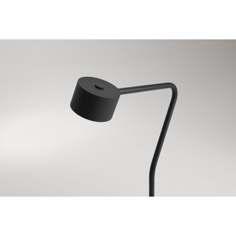 Verge 43'' Black Metal LED Task Floor Lamp