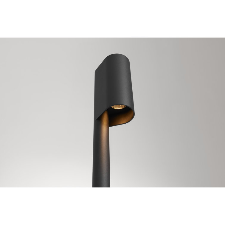 Black Metal LED Floor Lamp with Dimmer