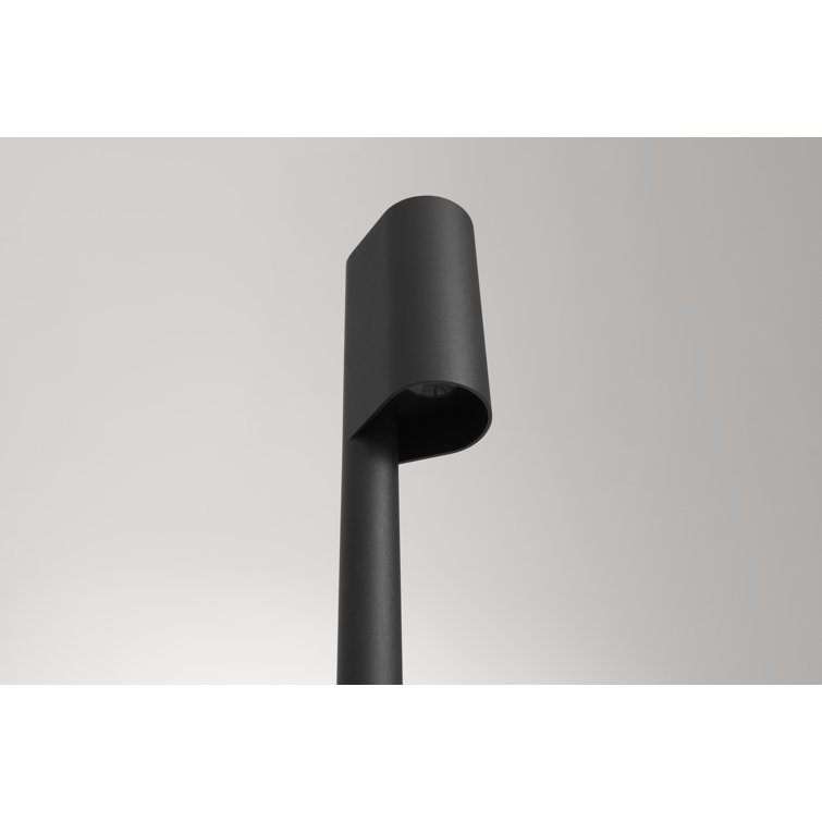 Black Metal LED Floor Lamp with Dimmer