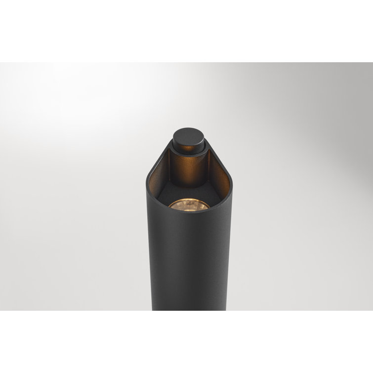 Black Metal LED Floor Lamp with Dimmer