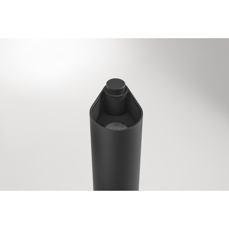 Black Metal LED Floor Lamp with Dimmer