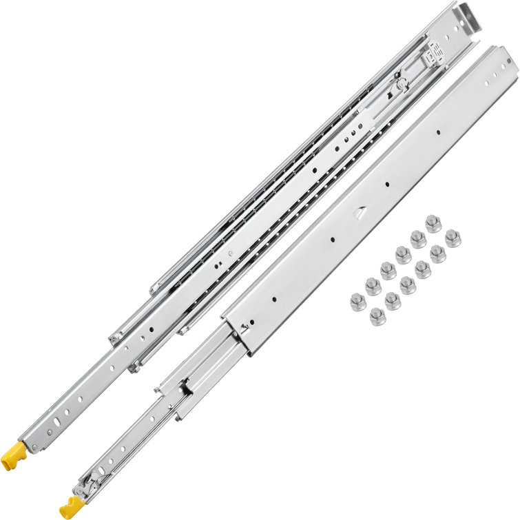 Heavy-Duty Steel Full Extension Side Mount Drawer Slides