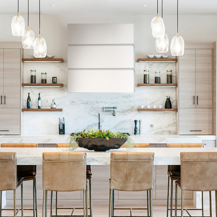 White Stainless Steel Wall Mount Range Hood with 3 Stacks