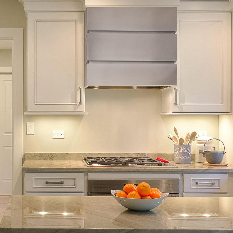 Stainless Steel 36" Wall Mount Range Hood with Charcoal Filter