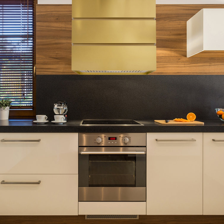 Matte Gold 36" Wall Mount Range Hood with Charcoal Filter
