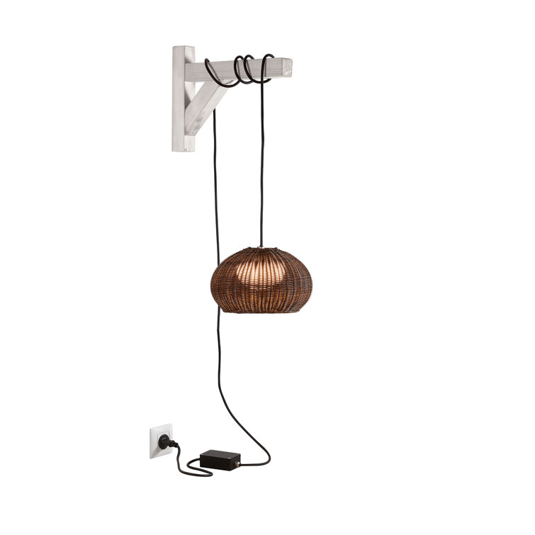 Garota Outdoor Globe LED Pendant in Graphite Brown Aluminum