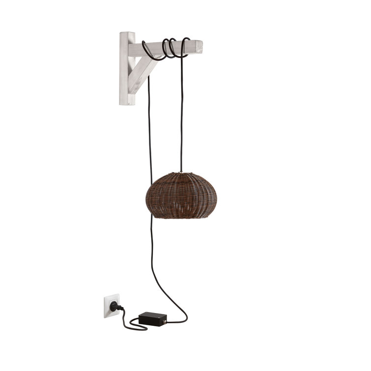 Garota Outdoor Globe LED Pendant in Graphite Brown Aluminum