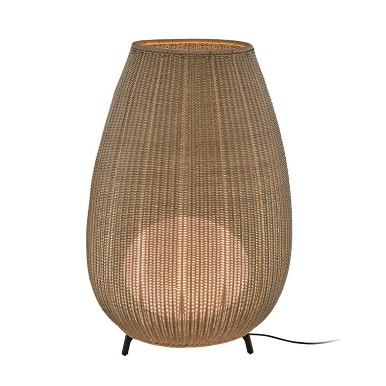 Amphora 48.43" Light Beige LED Outdoor Floor Lamp