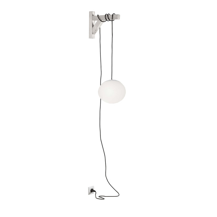 Elipse 11.81'' White Aluminum Globe Pendant for Indoor/Outdoor Use