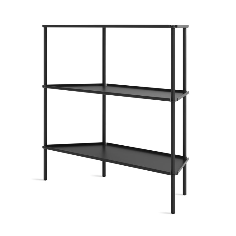 Oblivion Black Powder-Coated Aluminum Adjustable Shelving Unit
