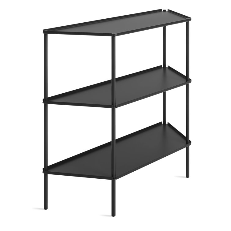 Oblivion Black Powder-Coated Aluminum Adjustable Shelving Unit