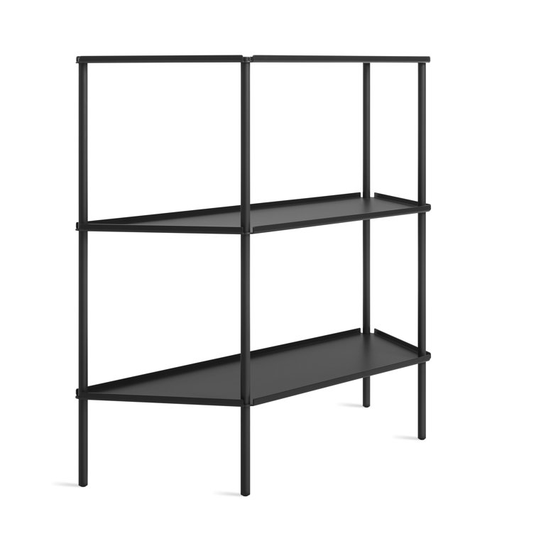 Oblivion Black Powder-Coated Aluminum Adjustable Shelving Unit