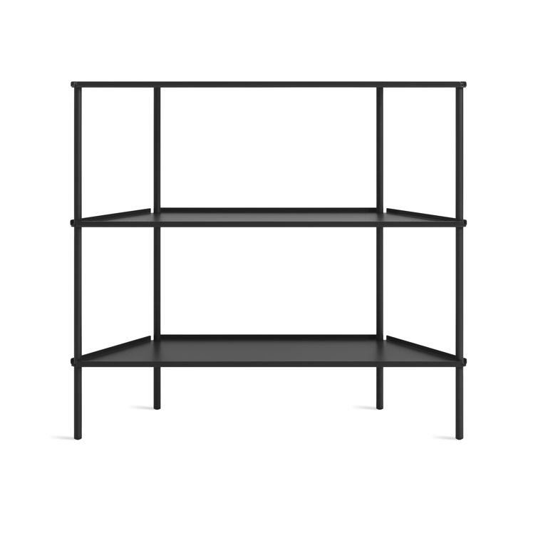 Oblivion Black Powder-Coated Aluminum Adjustable Shelving Unit