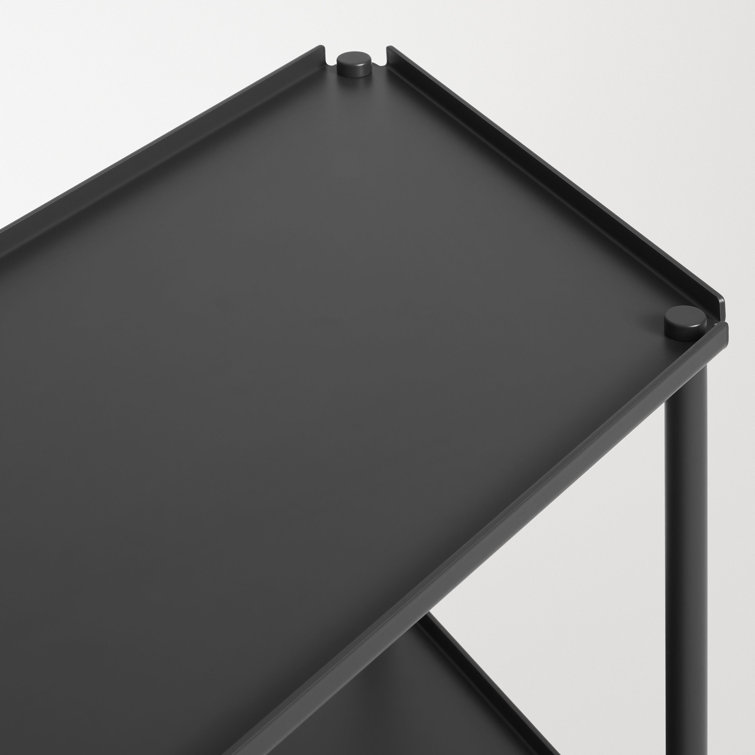 Oblivion Black Powder-Coated Aluminum Adjustable Shelving Unit