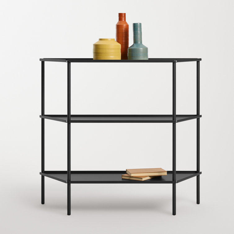 Oblivion Black Powder-Coated Aluminum Adjustable Shelving Unit