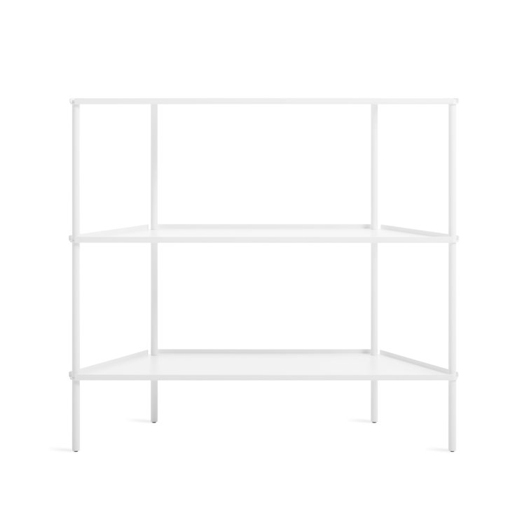 Adjustable White Metal Wire Shelving Unit