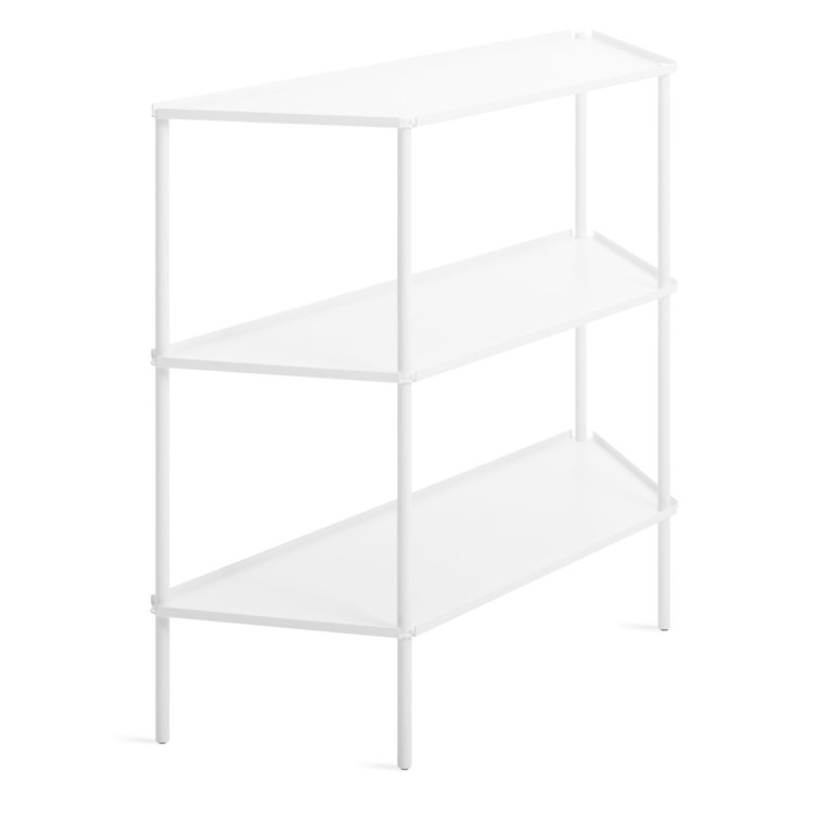 Adjustable White Metal Wire Shelving Unit
