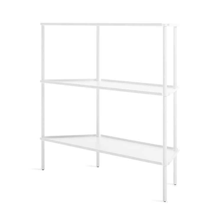 Adjustable White Metal Wire Shelving Unit