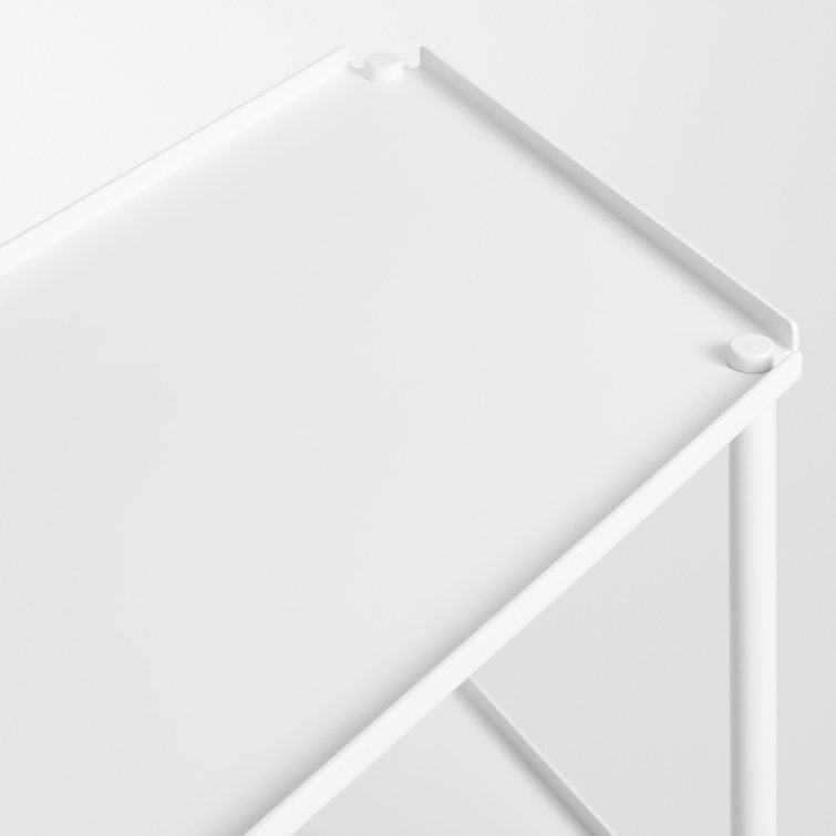 Adjustable White Metal Wire Shelving Unit