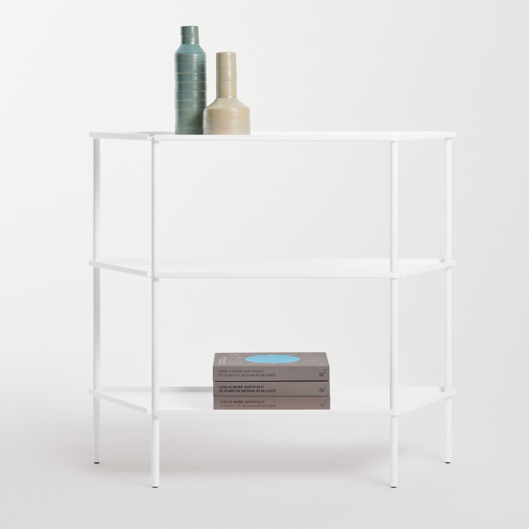 Adjustable White Metal Wire Shelving Unit