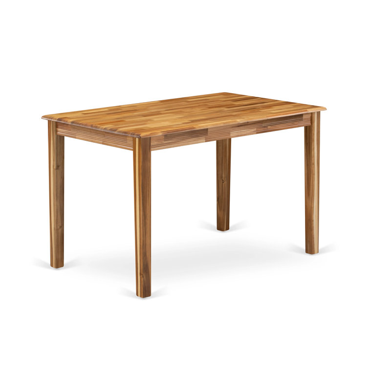 Yarmouth Natural Rectangular Solid Wood Dining Table 48x30