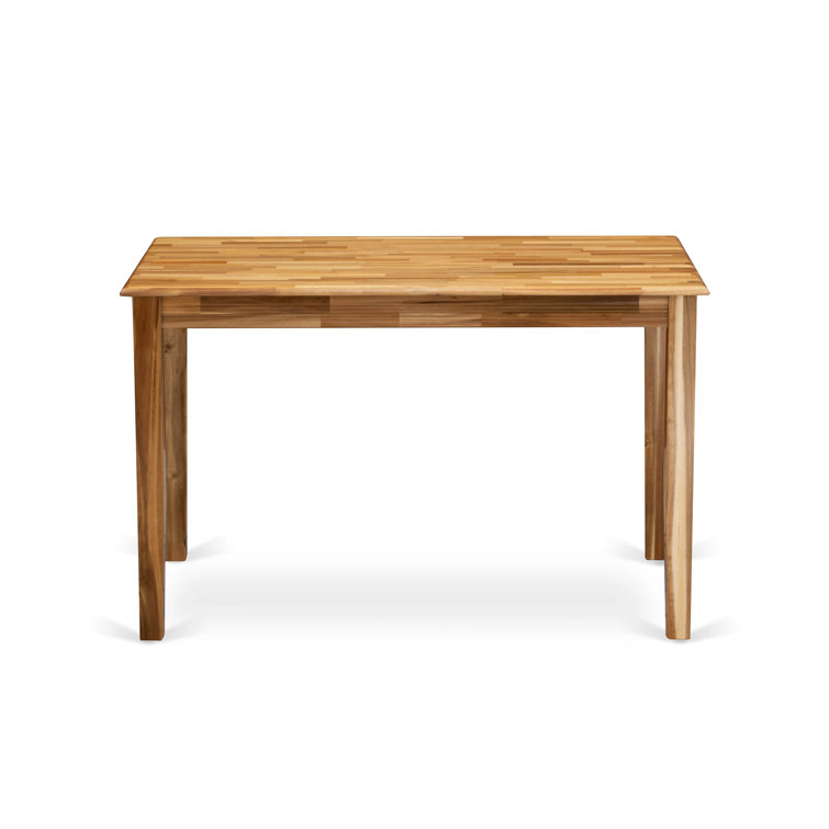 Yarmouth Natural Rectangular Solid Wood Dining Table 48x30