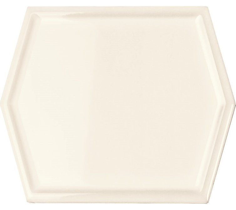 Shinar Glossy Beige Hexagonal Ceramic Wall Tile 5x6