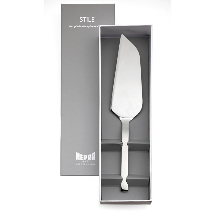 Stile Mirror Polished Stainless Steel Cake Server