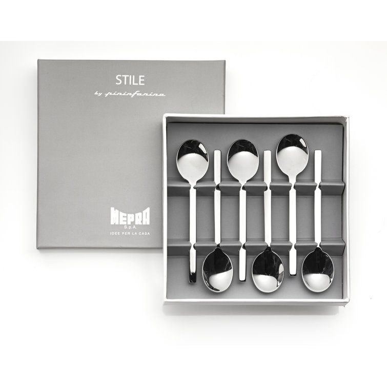Stile Stainless Steel Moka Spoons Set of 6