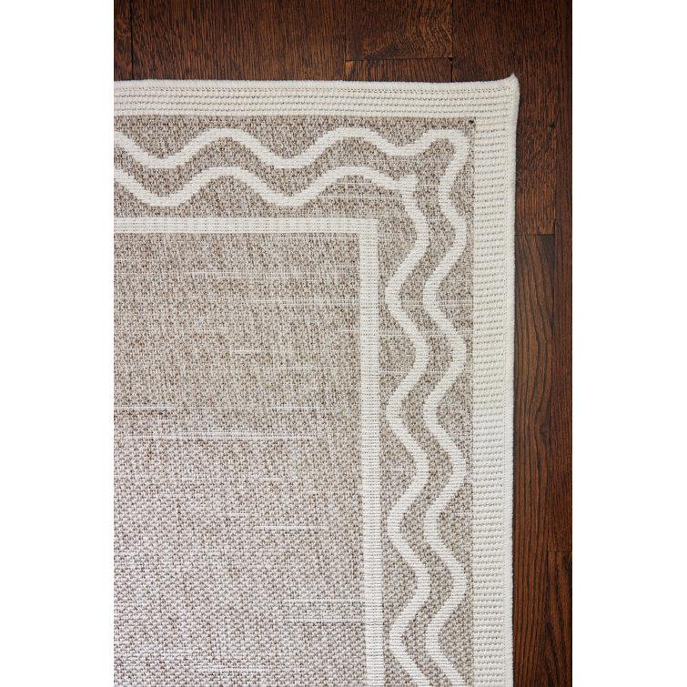 Gray Diamond Pattern Rectangular Wool Blend Rug