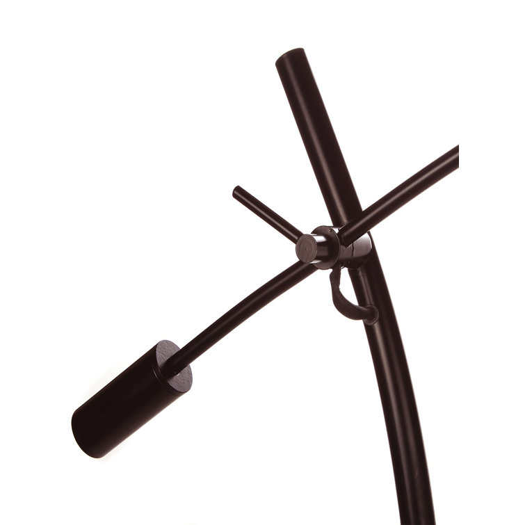 Grayson Bronze Adjustable Arc LED Floor Lamp