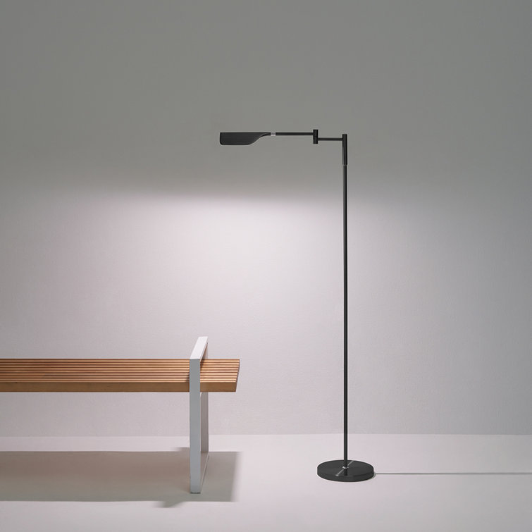 Black Adjustable 3-Way LED Task Floor Lamp